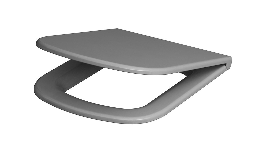 COLOUR GRIJS DUROPLAST TOILETZITTING MET SOFT-CLOSE EN EASY-OFF K98-0093