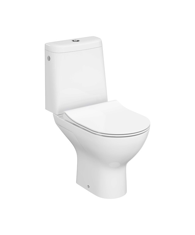 WC COMPACT 877 COLOUR PRO OVAL CERSANIT VORTEX 010 TANK ROUND WITH CITY OVAL PRO SLIM DUROPLAST TOILET SEAT  K103-050