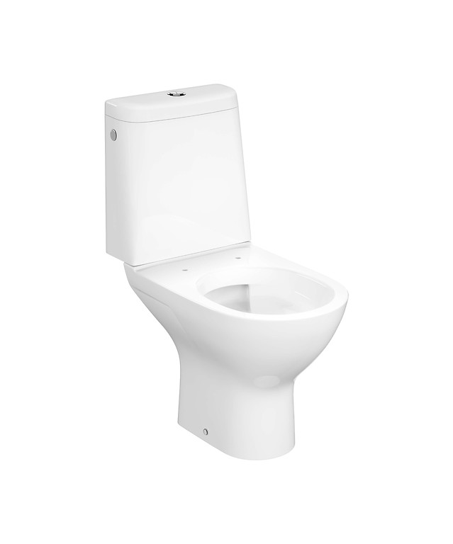 WC COMPACT 878 COLOUR PRO OVAL CERSANIT VORTEX 010 TANK ROUND WITH LARGA OVAL SLIM WRAP TOILET SEAT  K103-051