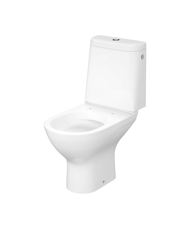 WC COMPACT 878 COLOUR PRO OVAL CERSANIT VORTEX 010 TANK ROUND WITH LARGA OVAL SLIM WRAP TOILET SEAT  K103-051