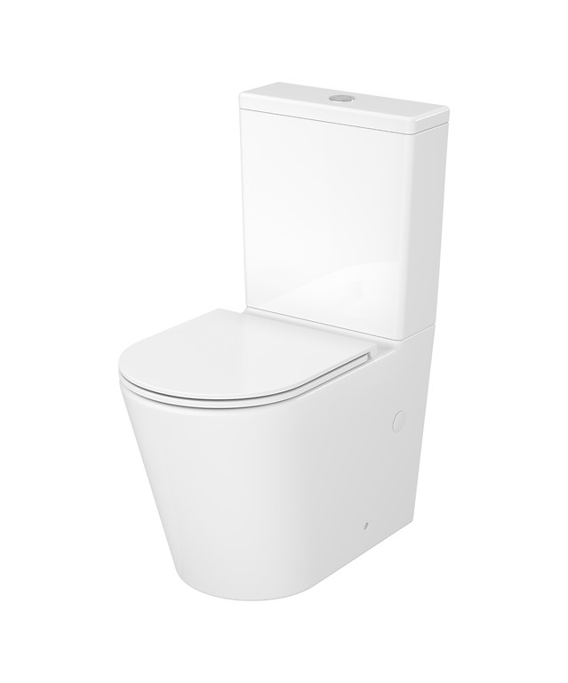 WC COMPACT 929 BONICA PRO OVAL CERSANIT TORNADO 011 WITH SLIM DUROPLAST, SOFT CLOSE, EASY OFF TOILET SEAT K3028-001