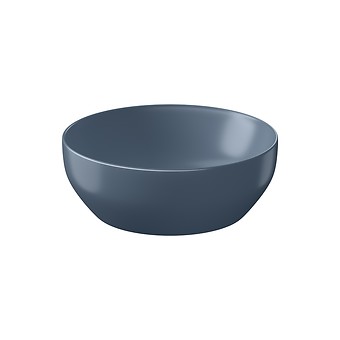 LARGA by Cersanit 40×40 countertop washbasin round blue matt K677-050