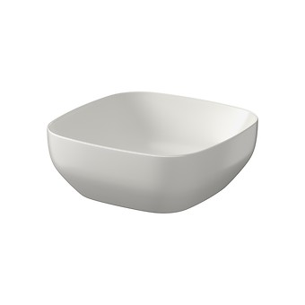 LARGA by Cersanit 38×38 countertop washbasin square light grey matt K677-056