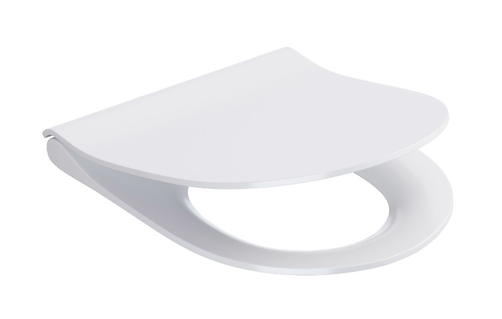 ZEN BY CERSANIT SLIM, DUROPLAST, ANTIBACTERIAL, SOFT-CLOSE AND EASY-OFF TOILET SEAT K98-0221