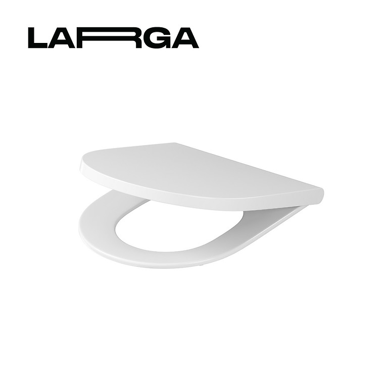 TOILETZITTING LARGA OVAL SLIM DUROPLAST ANTIBACTERIEEL SOFT-CLOSE EASY-OFF ONE BUTTON DOOS K98-0229