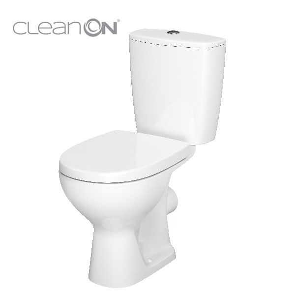 ARTECO 011 WC COMPACT NEW CLEANON 616 WITH DUROPLAST, ANTIBACTERIAL, SOFT-CLOSE AND EASY-OFF TOILET SEAT K667-056