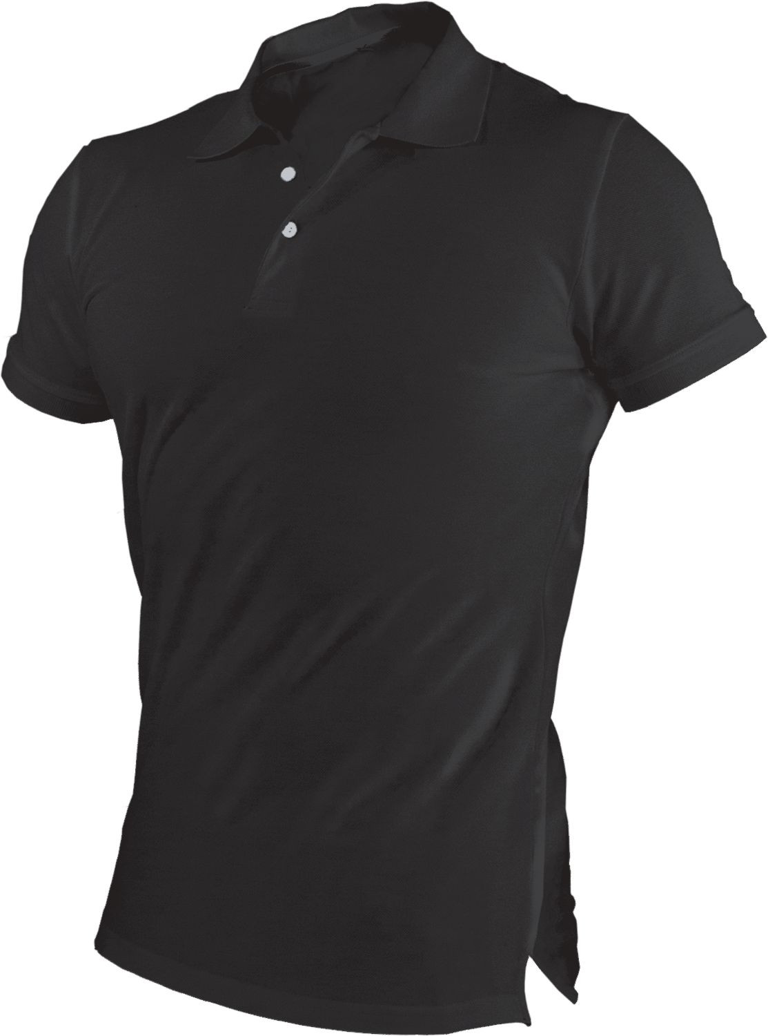 Herenpolo GARU Maat S, zwart, STALCO S-44643