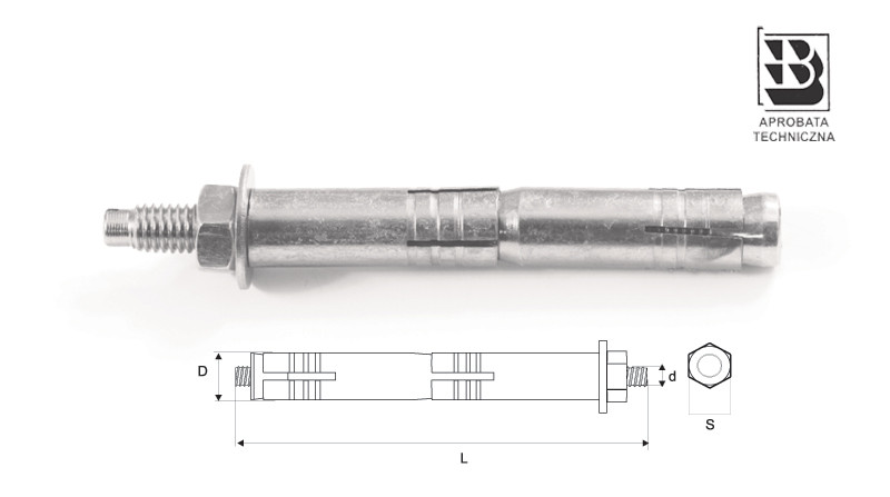 2-EXPANSION ANCHOR SLR SLR2 SLR 2 - 16*400 STALCO SLR 2 - 16*400