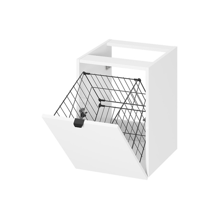 BONICA 40 UNDER COUNTERTOP CABINET WITH LAUNDRY BASKET WHITE DSM  S4033-031