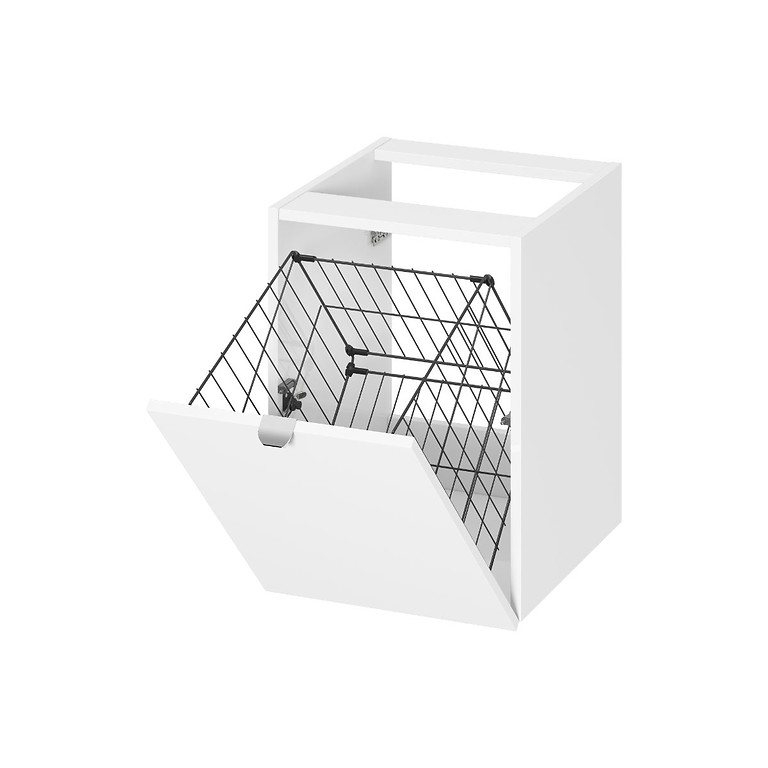 BONICA 40 UNDER COUNTERTOP CABINET WITH LAUNDRY BASKET WHITE DSM  S4033-031