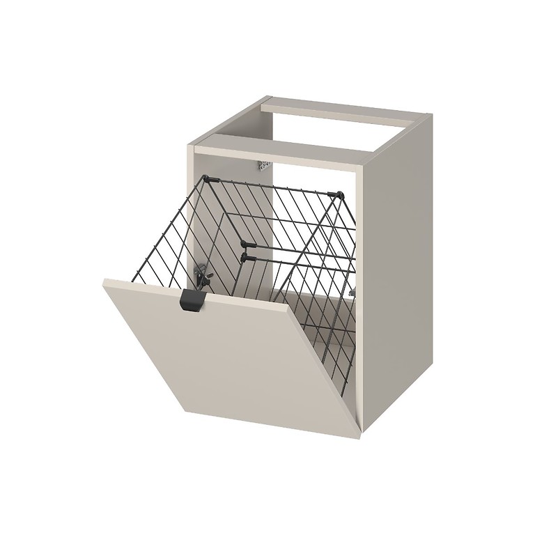 BONICA 40 UNDER COUNTERTOP CABINET WITH LAUNDRY BASKET CASHMERE DSM S4033-032