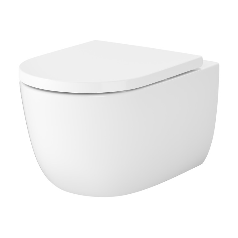 SET C948 NAVADO PRO WANDHANGENDE TOILETPOT CERSANIT TORNADO MET SLIM WRAP TOILETZITTING S4036-001