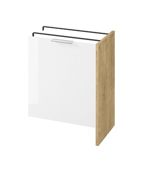 CITY by Cersanit 65 cabinet for washing machine with door oak DSM S584-037-DSM