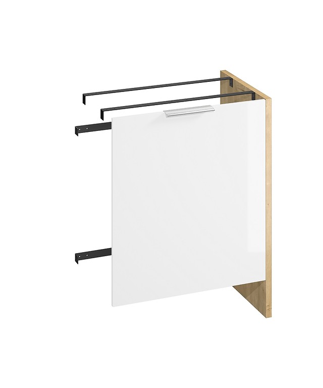 CITY by Cersanit 65 cabinet for washing machine with door oak DSM S584-037-DSM