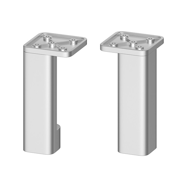 CITY by Cersanit FURNITURE LEGS SILVER MATT 2 PCS S599-0162