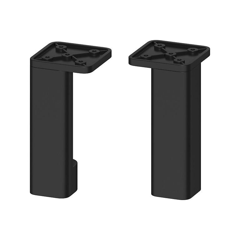 CITY by Cersanit FURNITURE LEGS BLACK MATT 2 PCS S599-0163