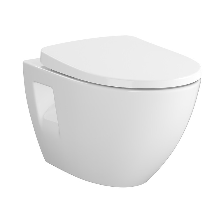 SET B905: wall hung bowl MODUO PLUS OVAL CO TS MODUO SLIM WRAP DUR  SC EO S701-725