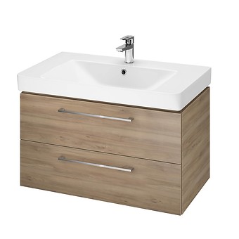 SET B349 LARA MILLE 80 WALNUT DSM (CABINET + WASHBASIN) S801-339-DSM