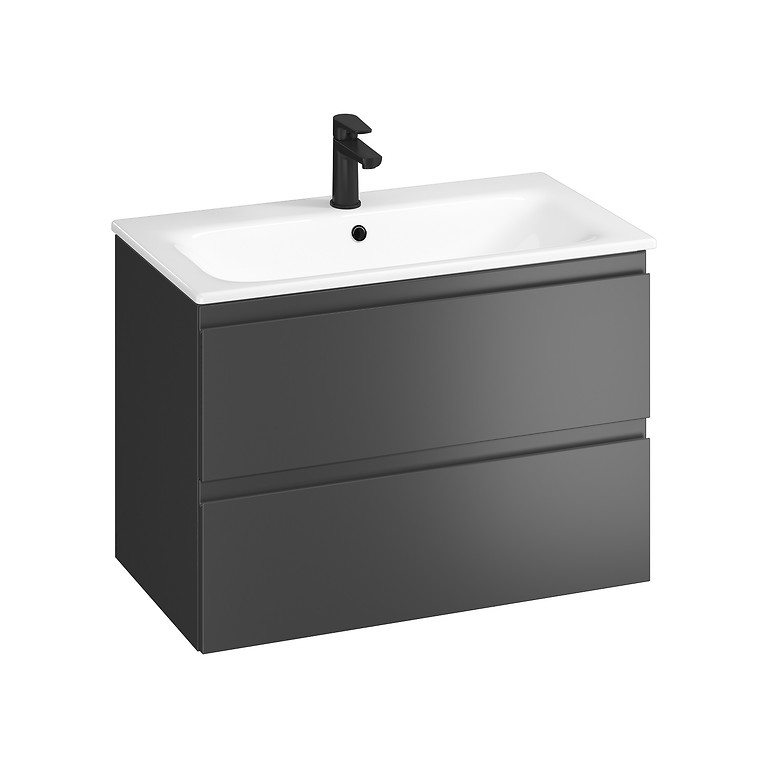 SET B818 MODUO 80 anthracite DSM (cabinet + washbasin) S801-473-DSM