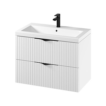 SET C143 TIRSO 80 WHITE MATT (CABINET+WASHBASIN) S801-547