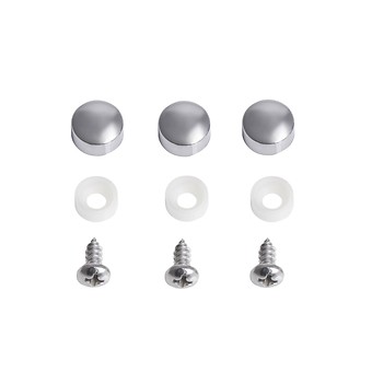 SET VAN KUNSTSTOF AFDEKKAPPEN EN SCHROEVEN VOOR BADWAND EASY NEW 1 EN 2 DELEN S900-2620