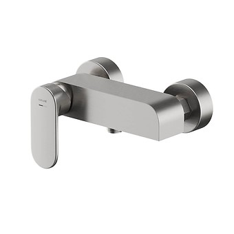 CREA wandgemonteerde douchekraan nikkel S951-324