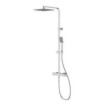 SHOWER COLUMN CITY RECTANGULAR WITH THERMOSTATIC FAUCET BLACK S951-849