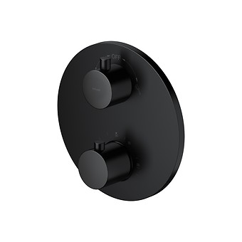 ZEN van Cersanit inbouw thermostatische bad-douchekraan zwart met box S951-567