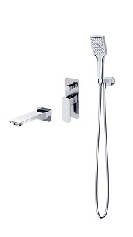 SET B729 LARGA bad inbouwset chroom (virtuele set) S952-039