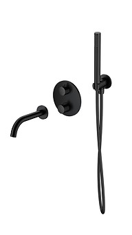 SET B731 ZEN van Cersanit bad inbouwset zwart (virtuele set) – S952-041