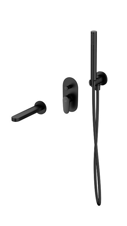 SET B733 INVERTO bad inbouwset zwart (virtuele set) S952-043