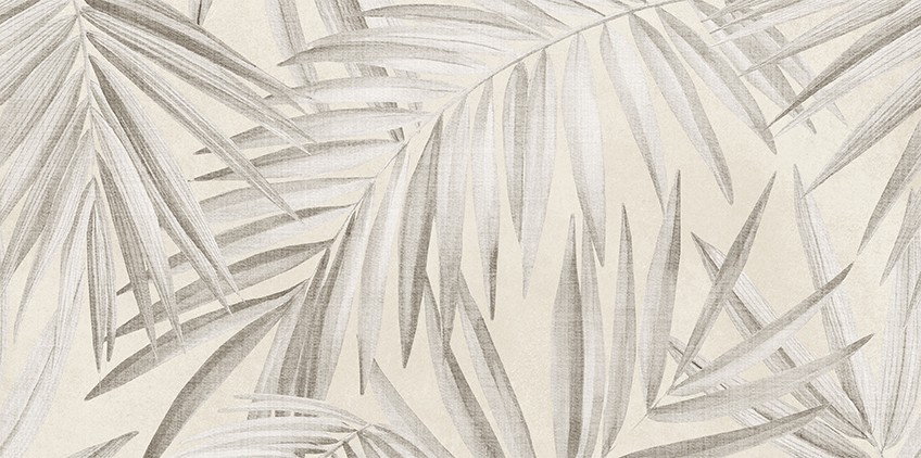 FOGGY NIGHT WALL LIGHT GREY INSERTO LEAVES SATIN RECT 60X60