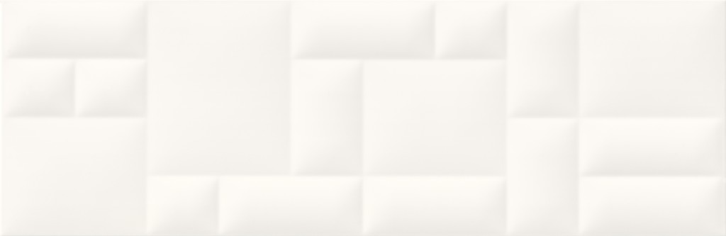 MARIKA WHITE PILLOW STRUCTURE SATIN RECT 29x89 G1 NT1256-003-1