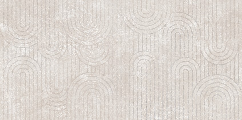 LIV TERRIA LIGHT GREY ARC DECOR MATT RECT 30x60 G1 NT1654-062-1