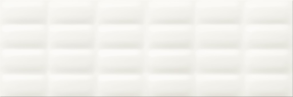 WHITE GLOSSY PILLOW STRUCTURE 25X75