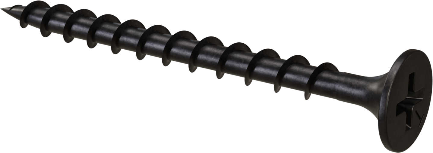 Phosphated screw for fastening plasterboards to wooden profiles DS ø3.5 x 25 mm STALCO KŚD - 3.5X25