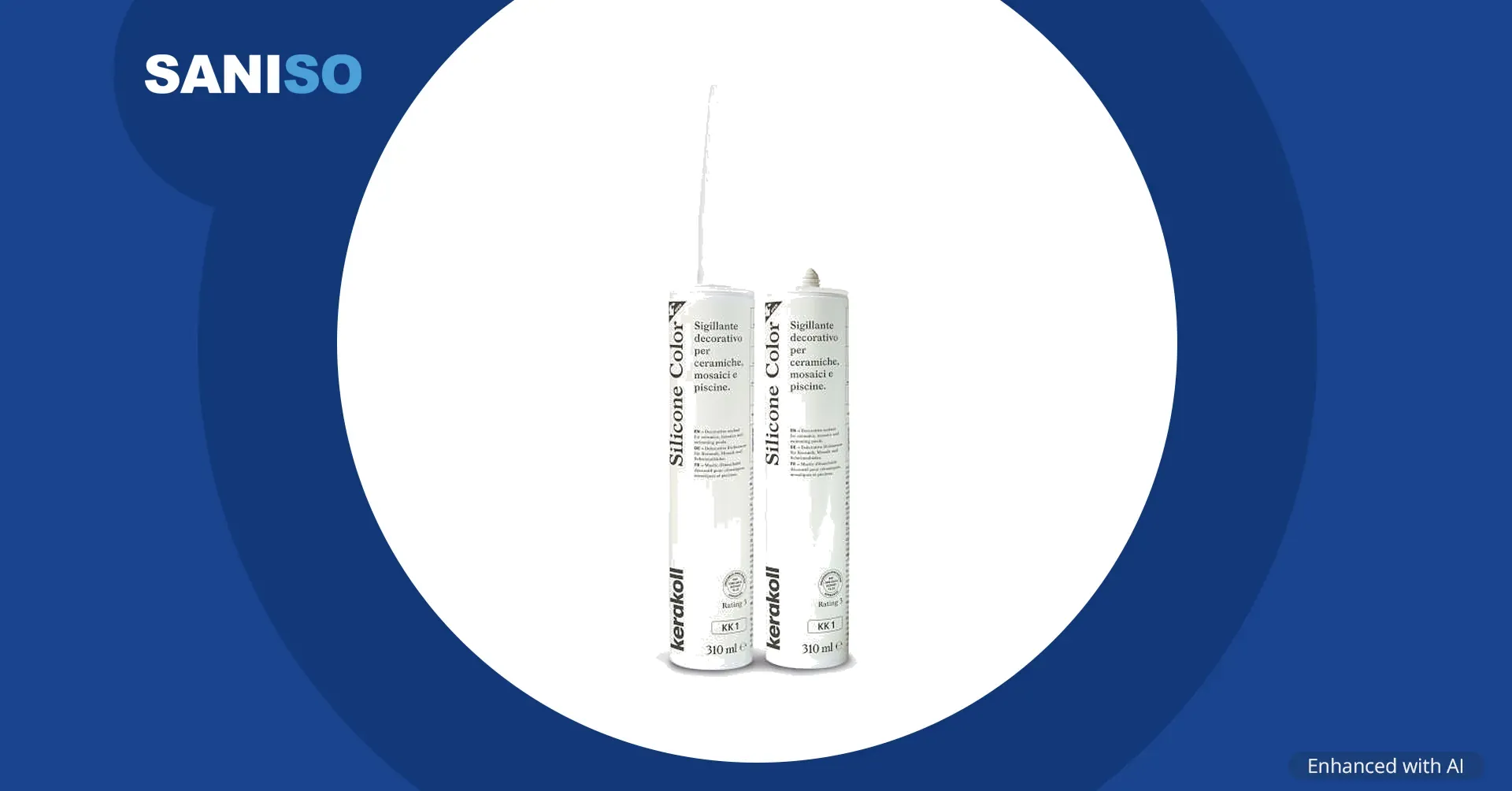 Kerakoll Silicone Color KK1, neutraal wit, 310 ml