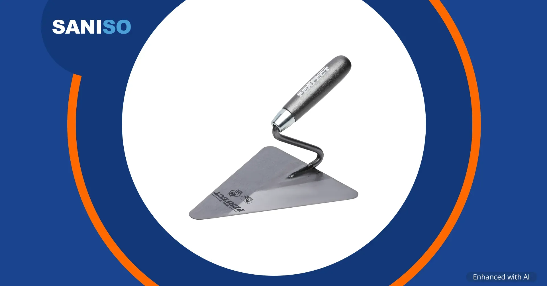 Triangular trowel 190 mm STALCO PERFECT