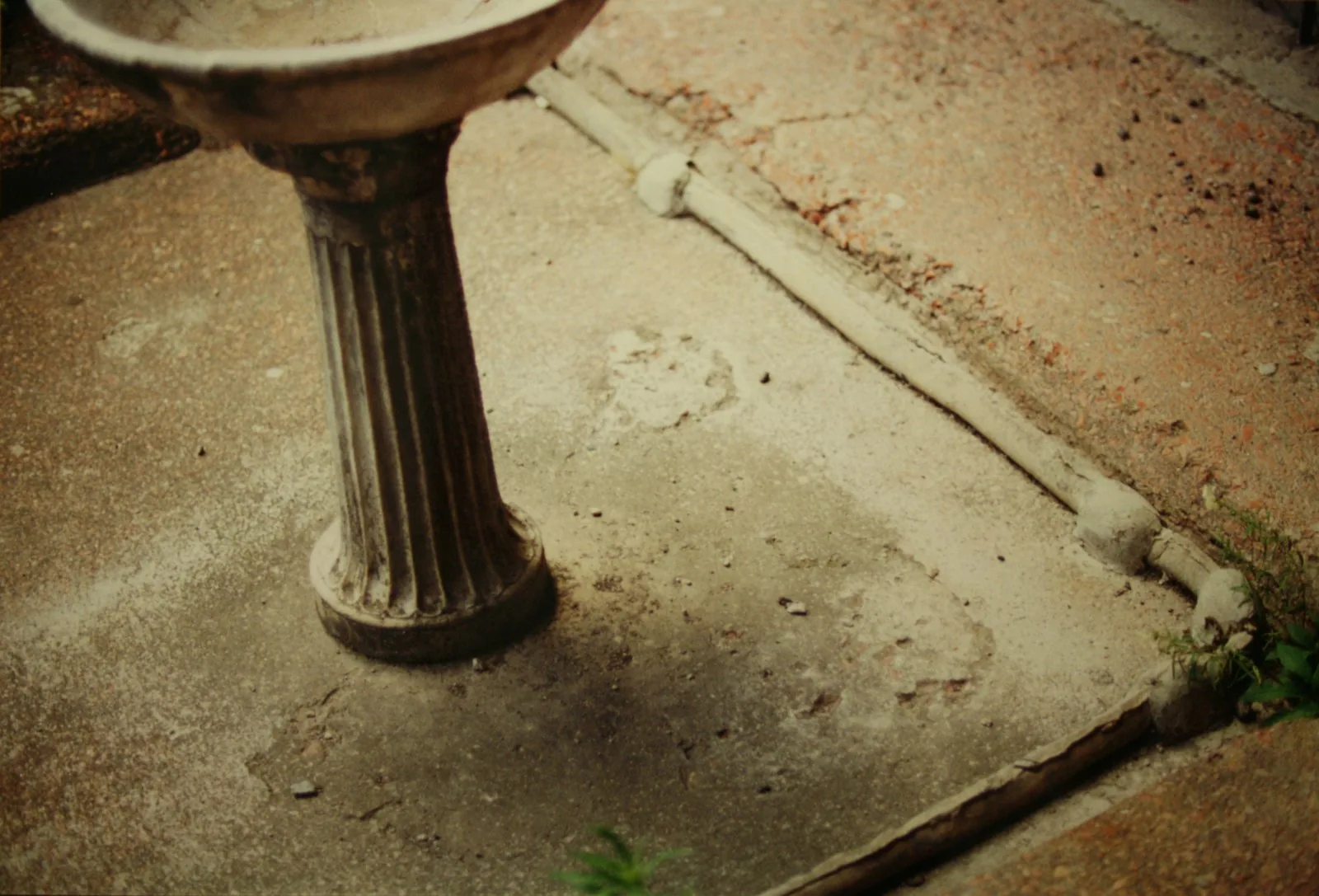 Roman lead water pipe in Pompeii