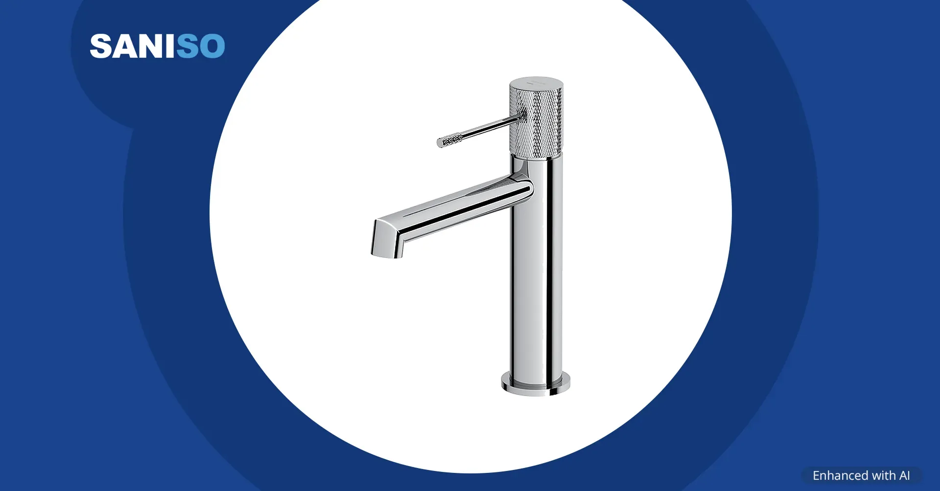 ZEN by Cersanit basin mixer tap, deck-mounted, chrome (S951-591)