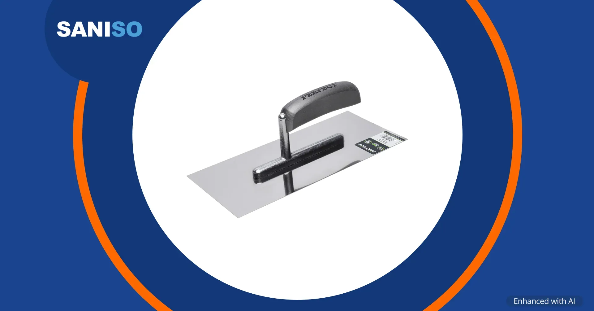 STALCO PERFECT roestvrijstalen troffel 280 x 130 mm, glad