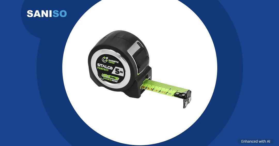 Measuring tools at Saniso: tape measures, measuring tapes and folding rules