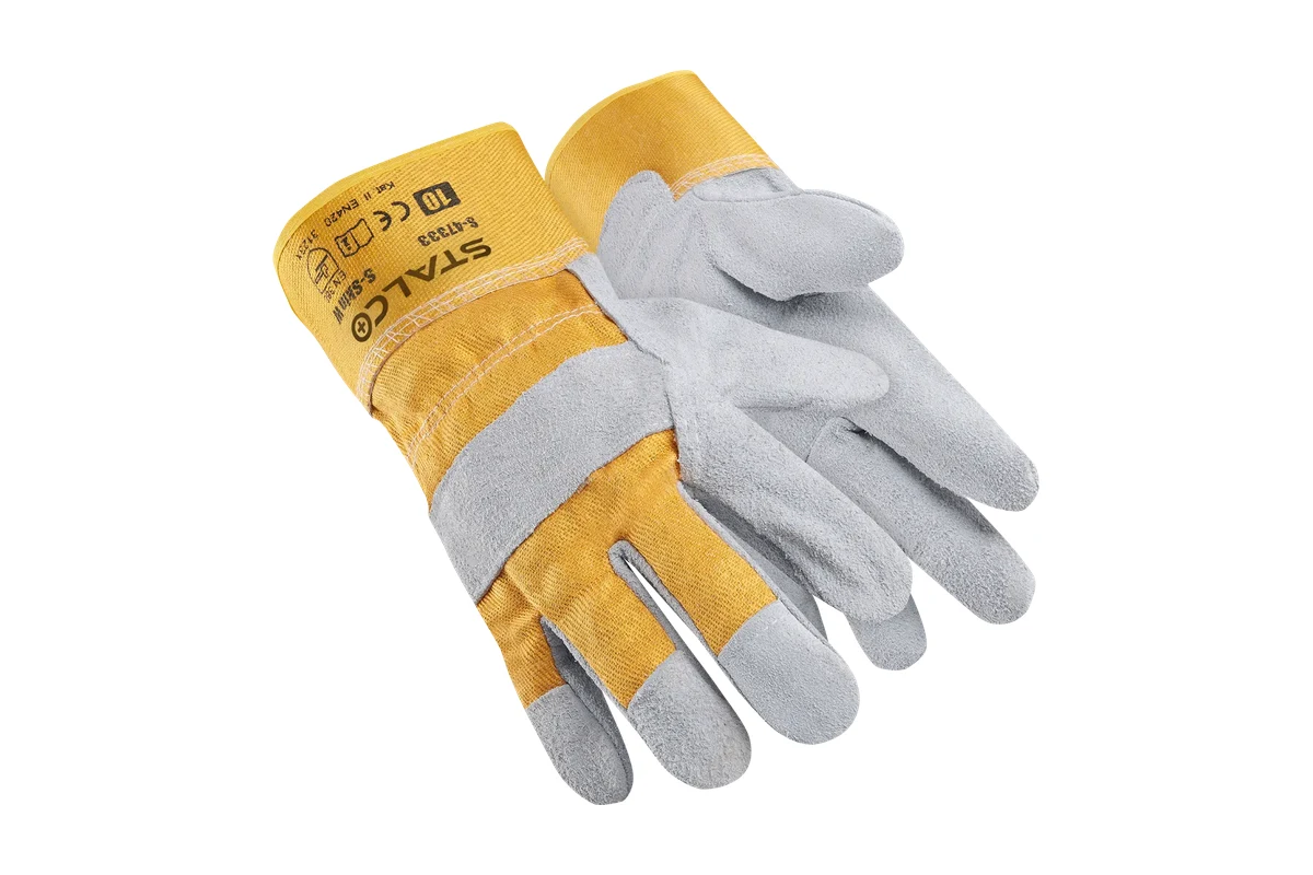 Gecombineerde leren handschoenen