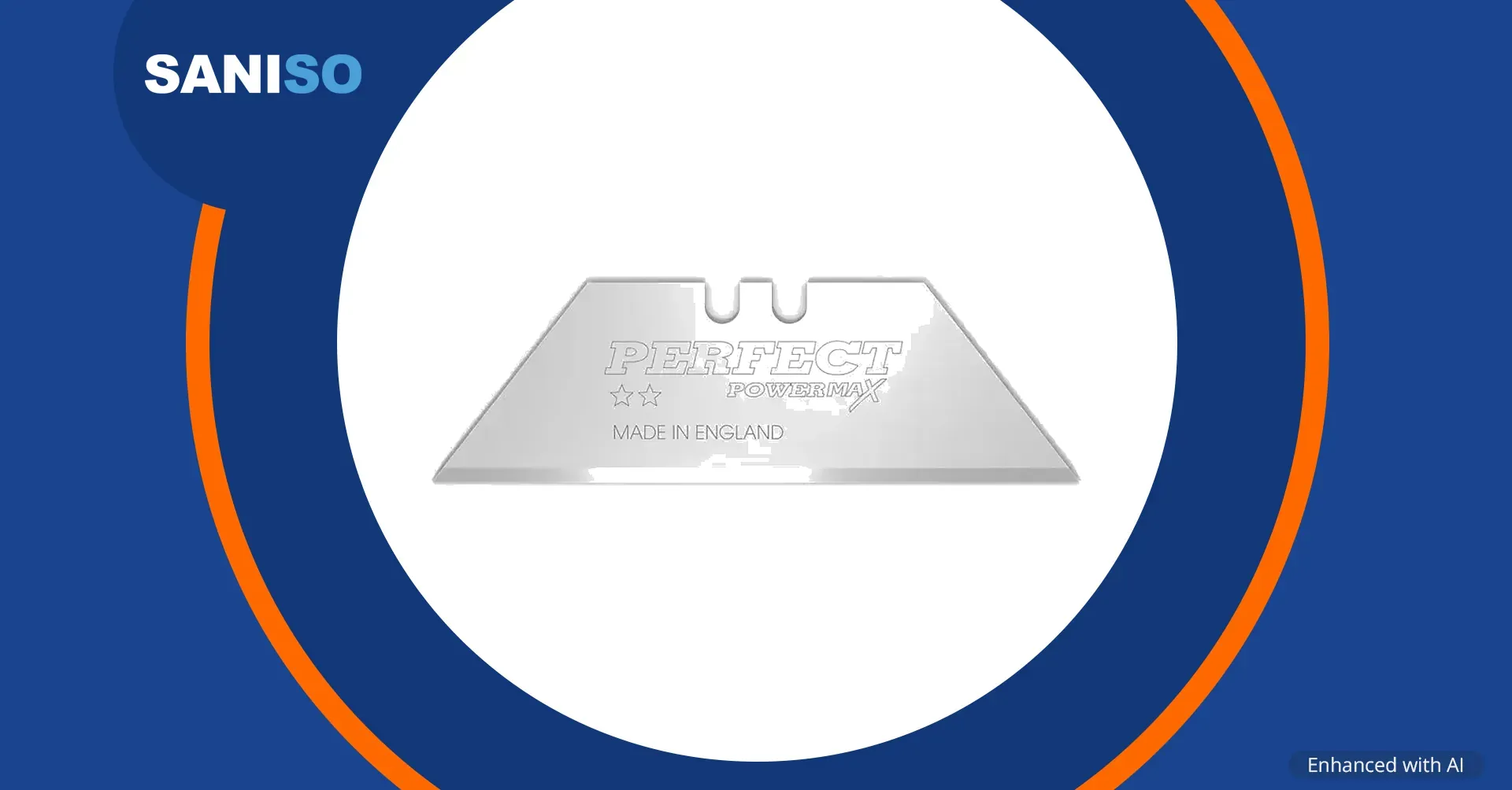 STALCO PERFECT Silver trapeziummesjes, 0,6 × 62 mm, 10 stuks (S-67467)