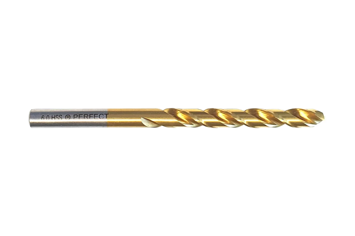 HSS-E TiN DIN338 drill bits ground