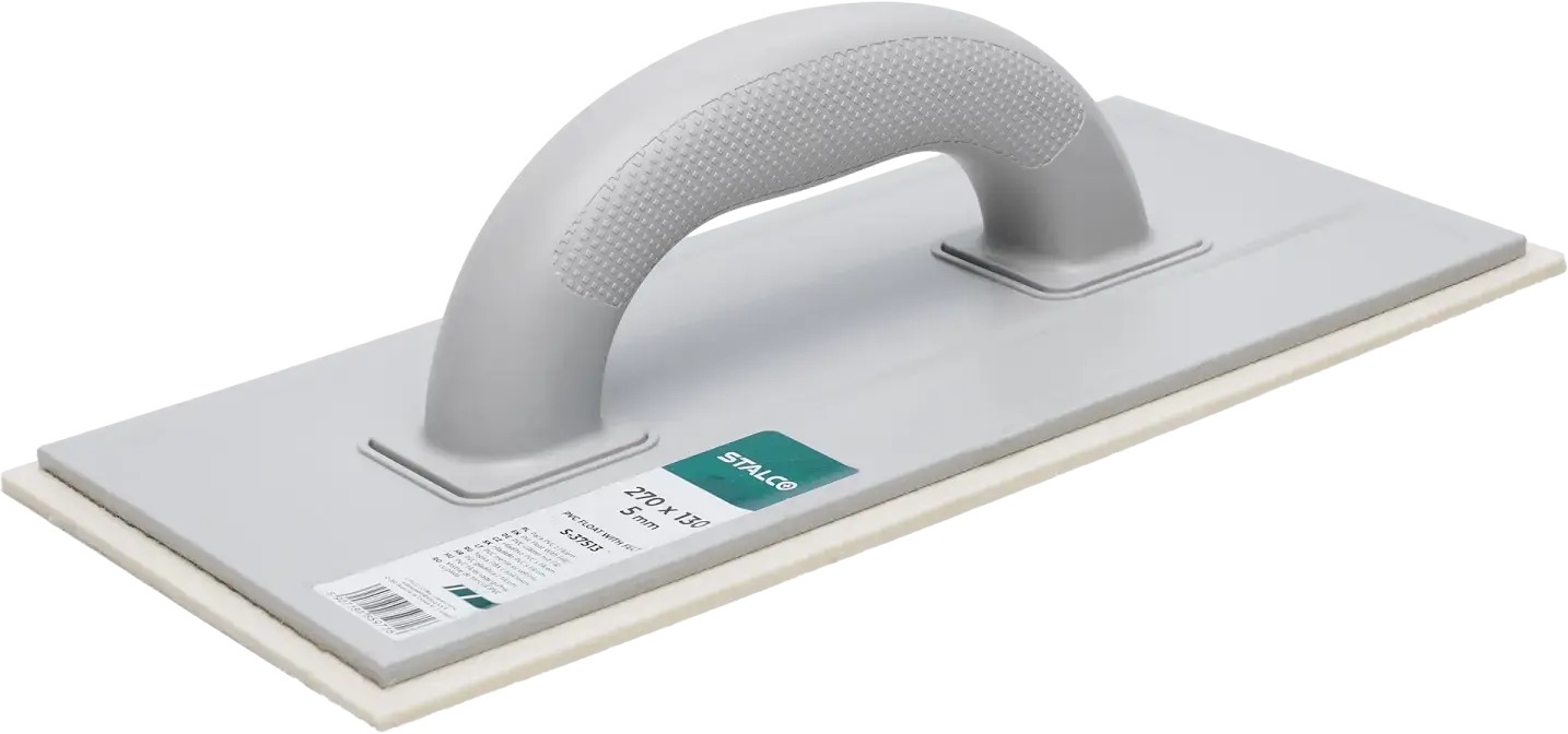 PVC trowel with felt 270 x 130 mm, 5mm felt (5907180859723)