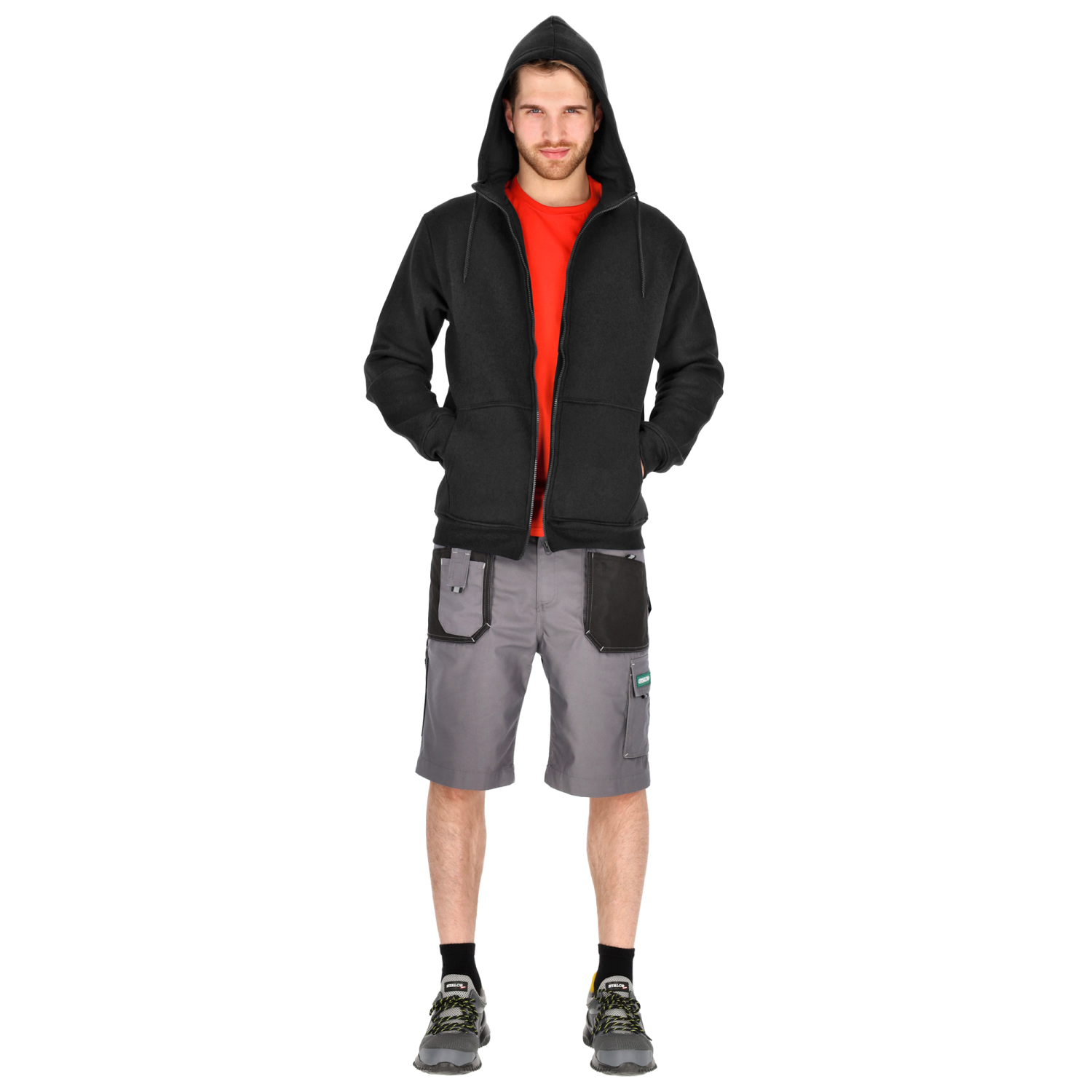 PORA STALCO Men's Sweatshirt 2XL Black STALCO S-44683