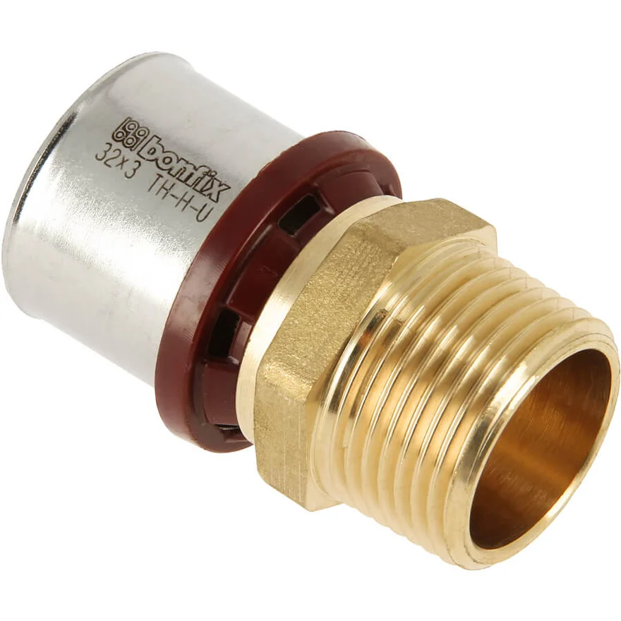 BONFIX Alu-pers messing perskoppeling puntstuk 32 x 1 - 48730250