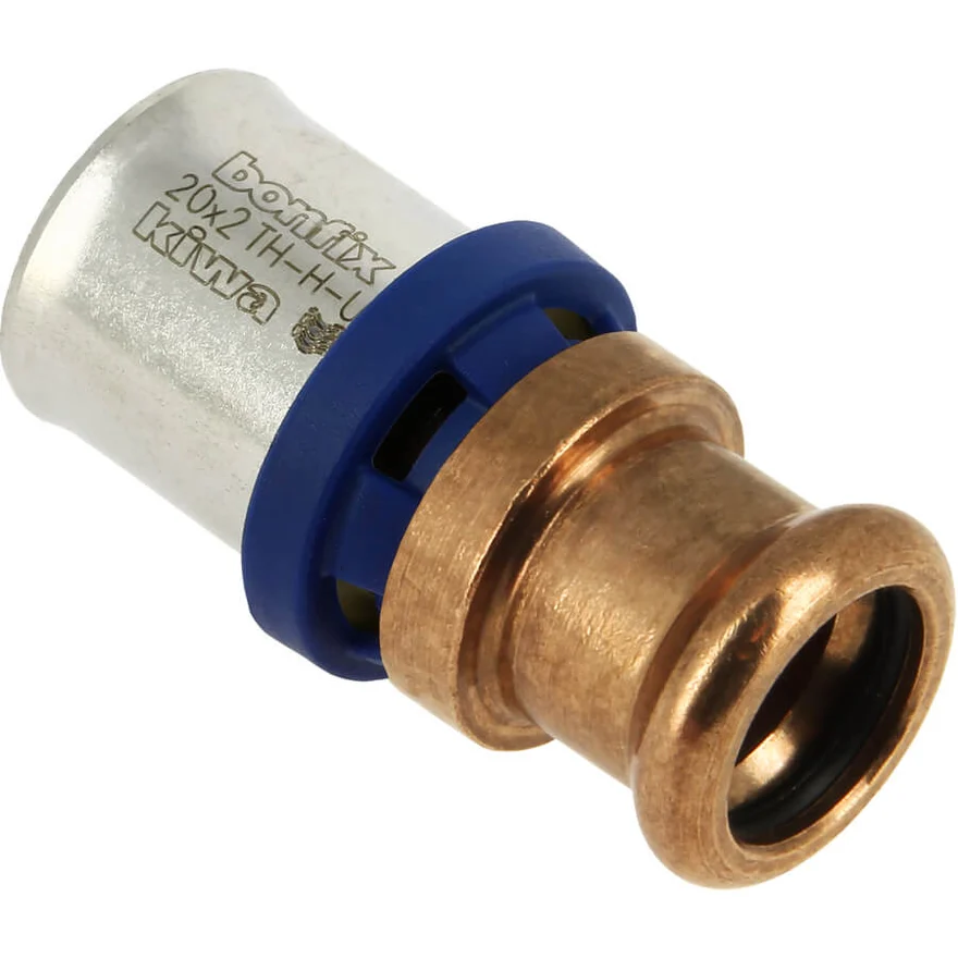 BONFIX Alu-press brass press fitting socket tapering to M-press 20 x 22- 48730380