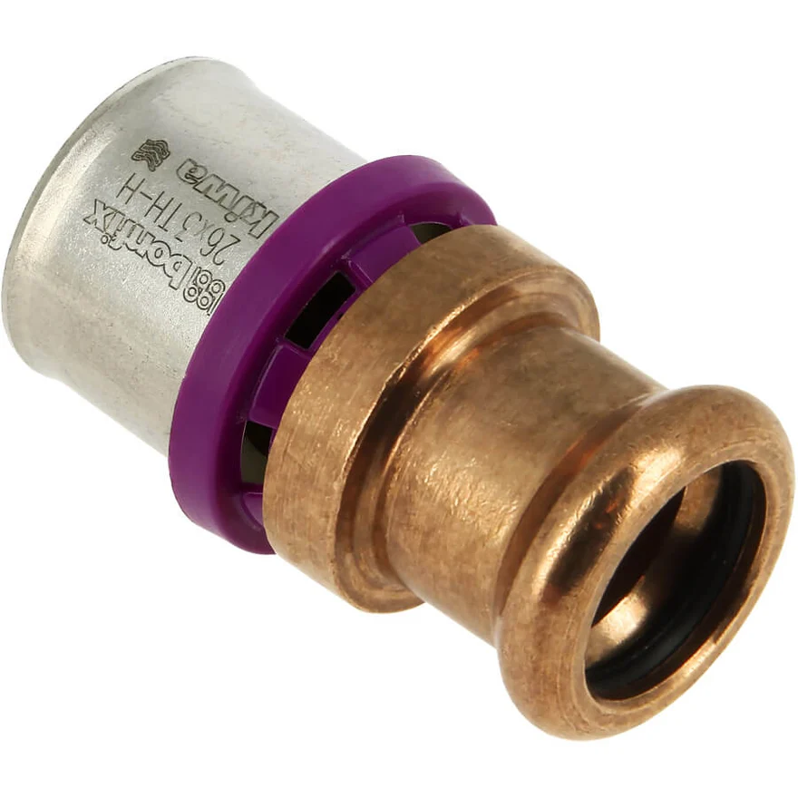 BONFIX Alu-press brass press fitting socket tapering to M-press 26 x 22 - 48730383